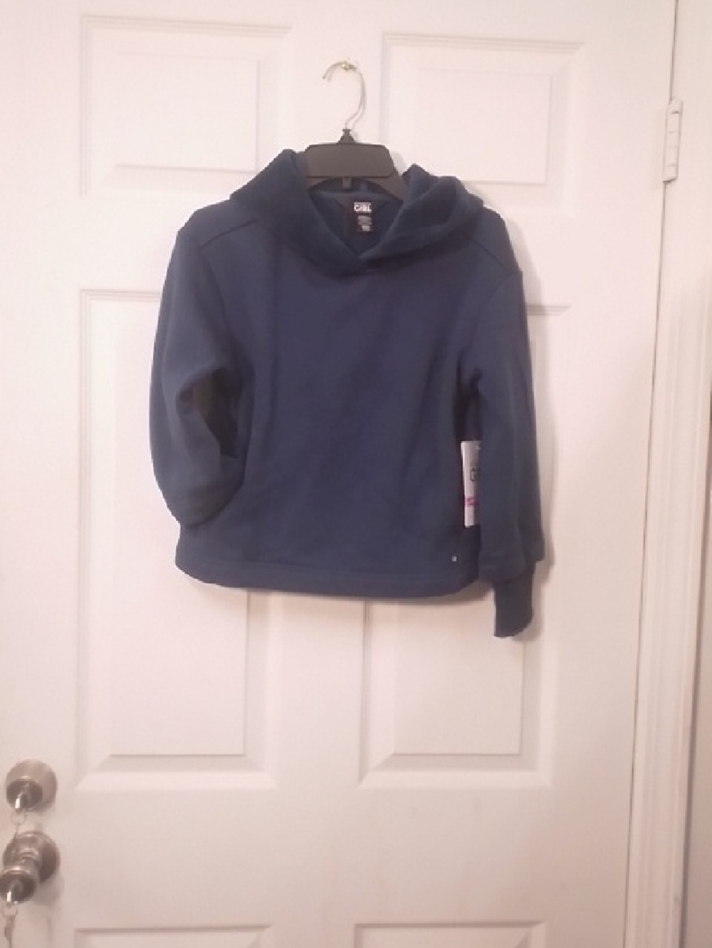 Athleta Girl Cozied Up Hoodie XS/6 Navy Blue Kids Pullover Hoodie A52